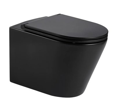 Унітаз підвісний безобідковий чорний VOLLE NEMO із сидінням з мікроліфтом 13-17-316 Black 13-17-316 фото