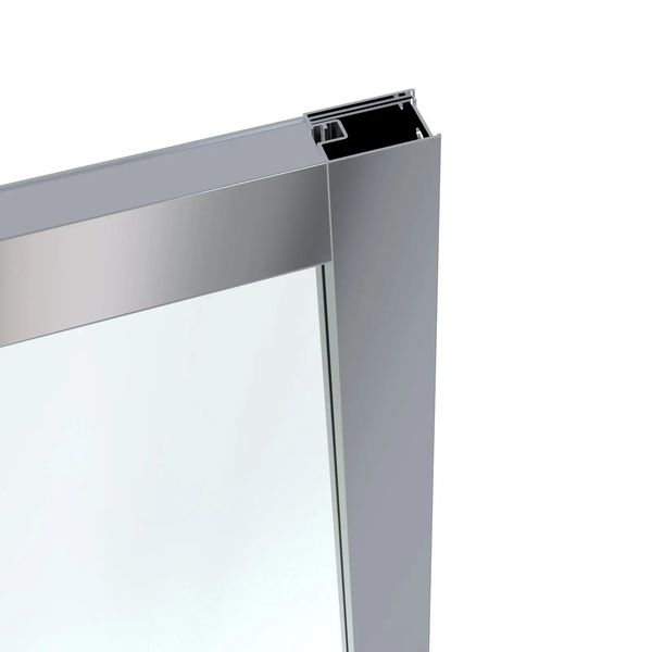 Дверь стеклянная для душевой ниши раздвижная трехсекционная EGER LEXO 91.5x195см прозрачное стекло 6мм профиль хром 599-809/1 599-809/1 фото