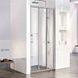 Двері скляні для душової ніші розсувні трисекційні EGER LEXO 91.5x195см прозоре скло 6мм профіль хром 599-809/1 599-809/1 фото 6