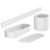Комплект аксессуаров для ванной HANSGROHE WallStoris округлый пластиковый белый 27968700 27968700 фото