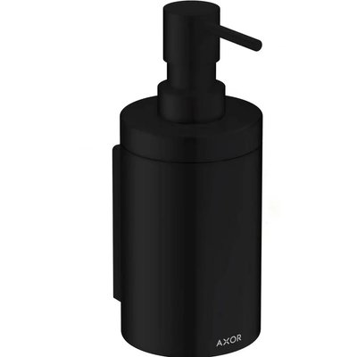 Дозатор для жидкого мыла HANSGROHE AXOR Universal 42810670 настенный на 300мл округлый металлический черный 42810670 фото