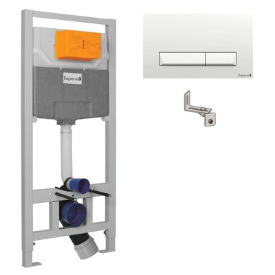Система инсталляции для унитаза IMPRESE с кнопкой белая глянец i8109 i8109 фото