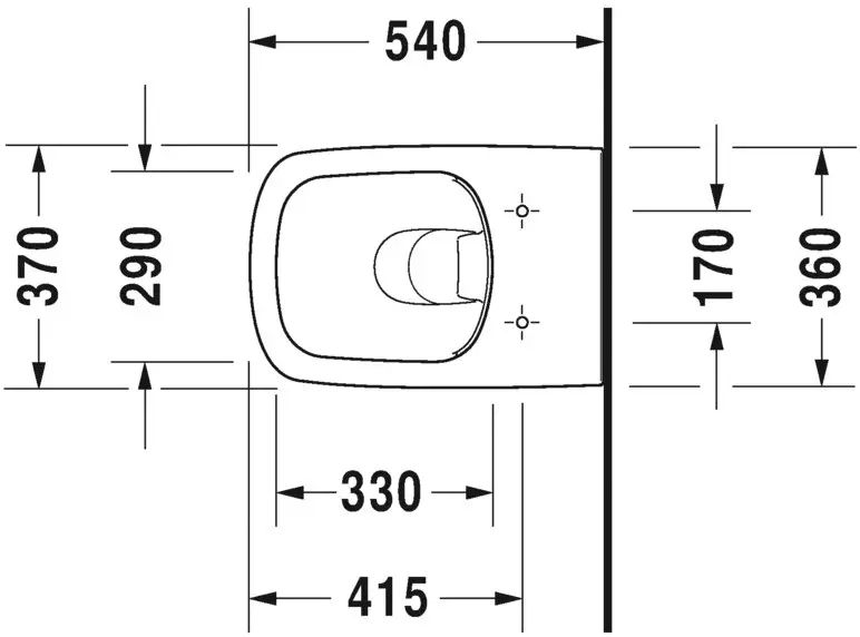 Підвісний унітаз з кришкою Duravit DuraStyle (45510900A1) 45510900A1 фото