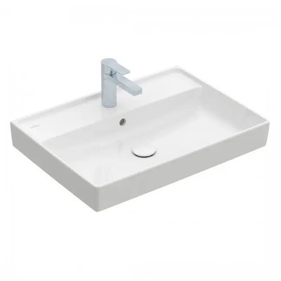 Раковина подвесная в ванную 650мм x 470мм VILLEROY&BOCH COLLARO белый прямоугольная 4A336501 4A336501 фото