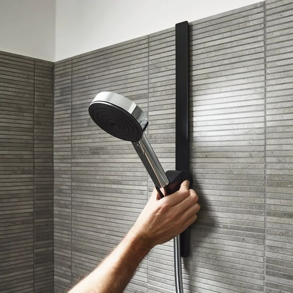 Тримач для ручної душової лійки HANSGROHE WallStoris 27917670 пластиковий чорний 27917670 фото