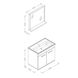 Комплект мебели для ванны ROZZY JENORI FIRST белый RJ20600WO RJ20600WO фото 2