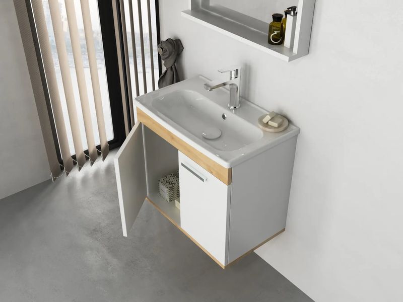 Комплект мебели для ванны ROZZY JENORI FIRST белый RJ20600WO RJ20600WO фото