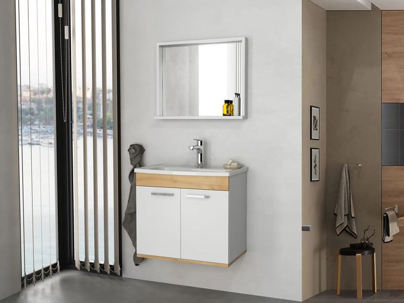 Комплект мебели для ванны ROZZY JENORI FIRST белый RJ20600WO RJ20600WO фото