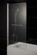 Шторка скляна для ванної ліва розпашна 150см x 80см EGER стекло матовое 5мм профиль хром 599-02L grey 599-02L grey фото 3