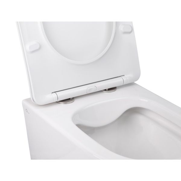 Унитаз подвесной Qtap Swan безободковый с сиденьем Soft-close QT16335178W QT16335178W фото