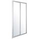 Дверь стеклянная для душевой ниши раздвижная двухсекционная EGER 120см x 195см прозрачное стекло 5мм профиль хром 599-153(h) 599-153(h) фото 1