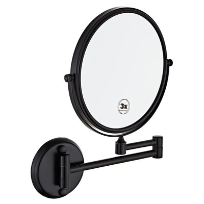 Косметичне дзеркало VOLLE 2500.280304 кругле підвісне металеве чорне 2500.280304 фото