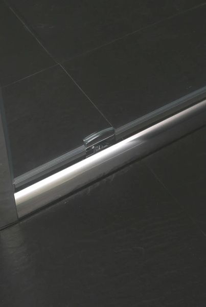 Ширма скляна для душової ніші розпашна EGER 80см x 195см прозрачное скло 5мм профіль хром 599-150-80(h) 599-150-80(h) фото