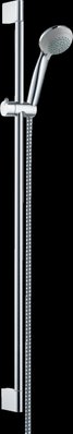 Душевой комплект со стойкой HANSGROHE CROMETTA 85 со шлангом 1600мм ручной лейкой 85мм хром 27729000 27729000 фото