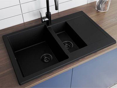 Кухонна мийка LAPAS black Miraggio 15201 фото