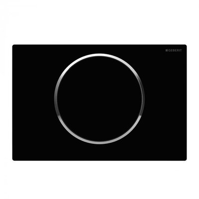Кнопка зливу для інсталяції GEBERIT SIGMA10 пластикова одинарна глянцева чорна 115.758.KM.5 115.758.KM.5 фото