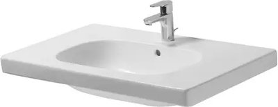 Умывальник подвесной в ванную 850мм x 480мм DURAVIT D-CODE белый прямоугольная 03428500002 03428500002 фото