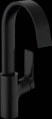 Смеситель для умывальника Hansgrohe Vivenis 210 с поворотным носиком и донным клапаном pop-up, Matt Black (75030670) 75030670 фото
