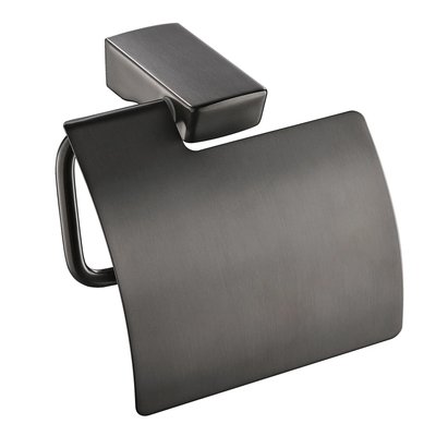 Тримач туалетного паперу із кришкою IMPRESE GRAFIKY чорний метал ZMK041807220 ZMK041807220 фото