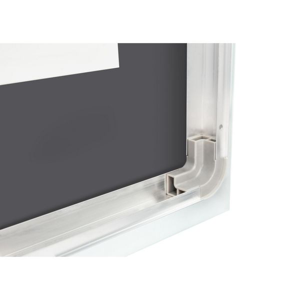 Зеркало Qtap Mideya Classic 1000х600 с LED-подсветкой Touch, с антизапотеванием, с часами, диммером, рег. яркости QT2078F615W QT2078F615W фото