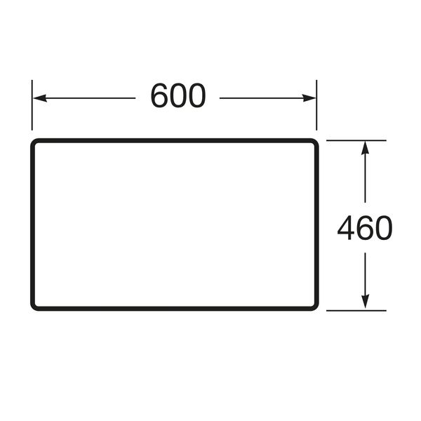 Столешница под раковину-чашу в ванную ROCA VICTORIA BASIC ЛДСП 60x46см белый A857502806 A857502806 фото