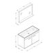 Комплект меблів для ванної ROZZY JENORI FIRST білий RJ20800WO RJ20800WO фото 2