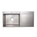 Кухонна мийка Lidz LH10050B 3.0/1.0 мм Brush (LIDZLH10050BBRU3010) з вбудованним тримачем для ножів LIDZLH10050BBRU3010 фото 3