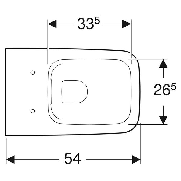 Унитаз подвесной безободковый белый GEBERIT iCon Square с сиденьем с микролифтом 201950000_571910000 201950000 фото