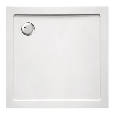 Піддон для душової кабіни EGER SMC 599-1010S 100x100x3.5см композитний без сифону білий 599-1010S фото