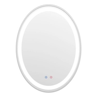 Зеркало овальное для ванной VOLLE VOLLE 80x60см c подсветкой сенсорное включение антизапотевание 16-40-600S 16-40-600S фото