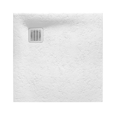 Піддон для душової кабіни ROCA TERRAN AP10338438401100 90x90x2.8см квадратний зі штучного каменю з сифоном білий AP10338438401100 фото
