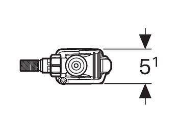 Впускний клапан GEBERIT Type 333 (136.723.00.3) 3/8" з боковим підведенням 136.723.00.3 фото