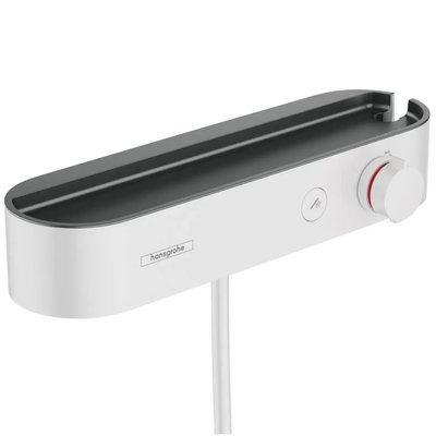 Cмеситель для душа с термостатом HANSGROHE ShowerTablet Select белый латунь с душевым набором 24360700 24360700 фото