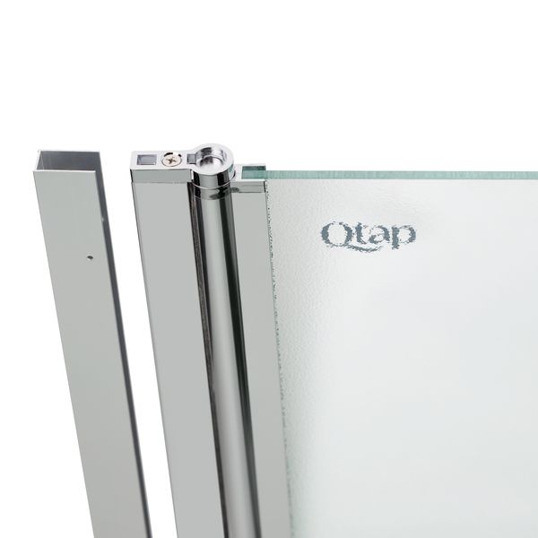Штора на ванну Qtap Standard CRM407513APL скло Pear 6 мм, 75х130 см, ліва STDCRM407513APL фото