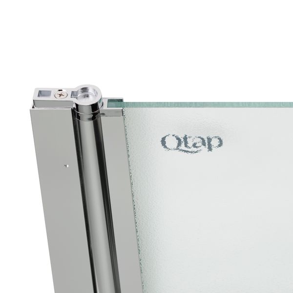 Штора на ванну Qtap Standard CRM407513APL скло Pear 6 мм, 75х130 см, ліва STDCRM407513APL фото