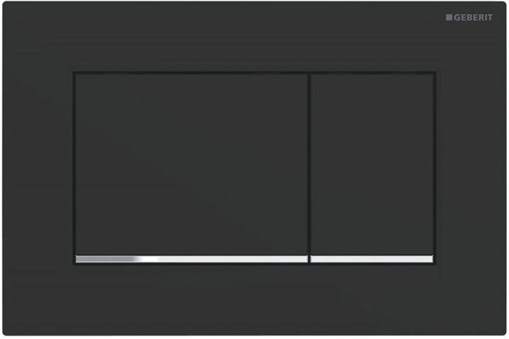 Кнопка слива для инсталляции GEBERIT SIGMA30 пластиковая двойная матовая черная 115.883.14.1 115.883.14.1 фото