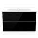DiMARCO JOLLY комплект меблів 80см, Oak+black: тумба підвісна, 2 ящики + умивальник меблевий DM06A001OB DM06A001OB фото 3