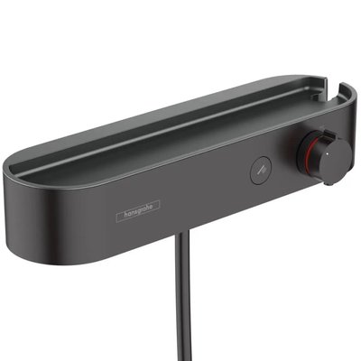 Змішувач для душу із термостатом HANSGROHE ShowerTablet Select чорний латунь з душовим набором 24360670 24360670 фото