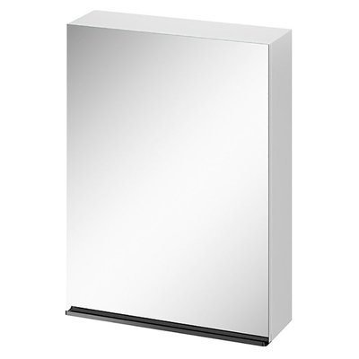 Шкафчик зеркальный Cersanit VIRGO 60 см (ручки черные) белая S522-014 фото
