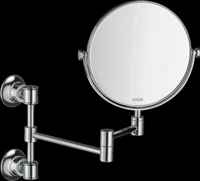 Косметическое зеркало HANSGROHE AXOR Montreux 42090000 круглое подвесное металлическое хром 42090000 фото