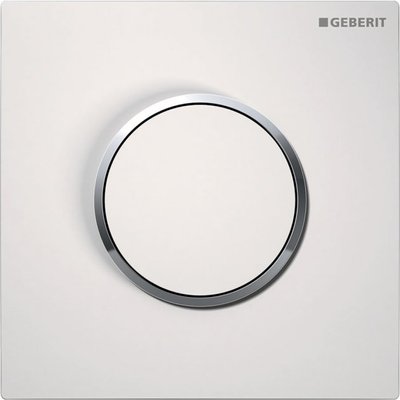 Кнопка слива для писсуара GEBERIT Sigma10 пластиковая пневматическая одинарная глянцевая белая 116.015.KJ.1 116.015.KJ.1 фото
